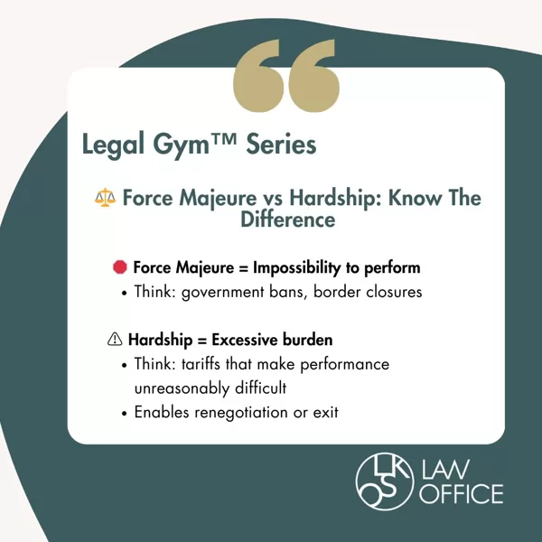 Force Majeure vs Hardship