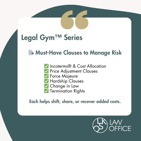 Must-Have Clauses to Manage Tariff Risk